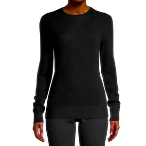 SAKS 5th AVE Long Sleeve Crewneck Cashmere Sweater